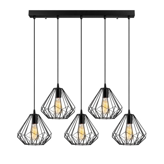 Chandelier Diamond - 704-5S1 Black Opviq Chandelier Diamond - 704-5S1 Black
