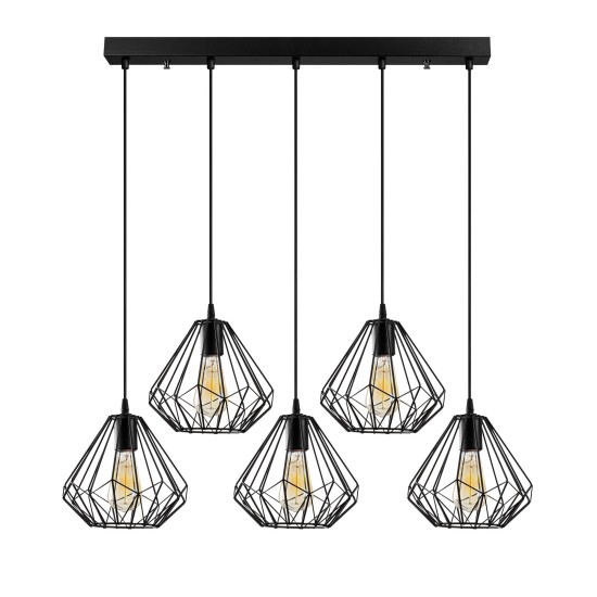 Chandelier Diamond - 704-5S1 Black Opviq Chandelier Diamond - 704-5S1 Black
