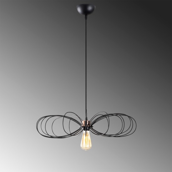 Chandelier Hemdem - 707-S BLACK Black Opviq Chandelier Hemdem - 707-S BLACK Black