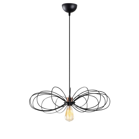 Chandelier Hemdem - 707-S BLACK Black Opviq Chandelier Hemdem - 707-S BLACK Black
