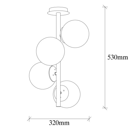 Chandelier Faze - NT - 138 Gold Opviq Chandelier Faze - NT - 138 Gold