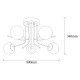 Chandelier Daisy-147-AV2 Black Chandelier Daisy-147-AV2 Black