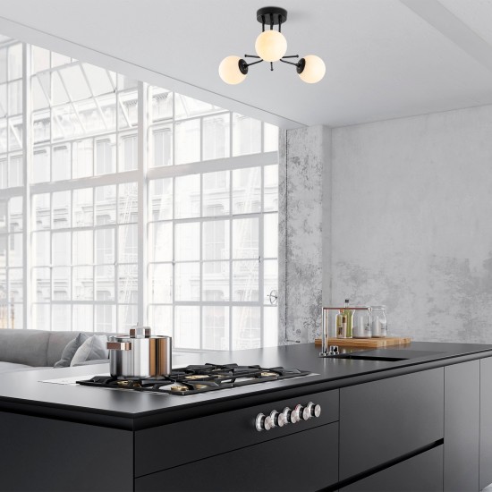 Chandelier Daisy-147-AV3 Black Opviq Chandelier Daisy-147-AV3 Black