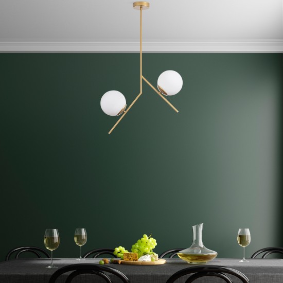 Chandelier Dolunay - 144 - 1 Gold Opviq Chandelier Dolunay - 144 - 1 Gold