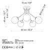 Opviq Chandelier Orıon - 13961 Gold