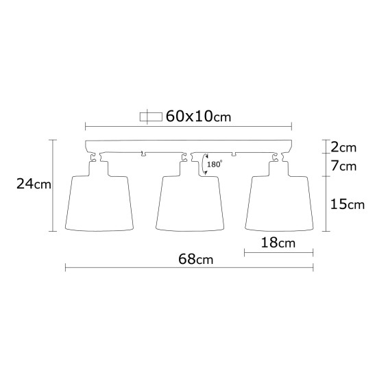 Chandelier Kemer - N-267 Black Chandelier Kemer - N-267 Black