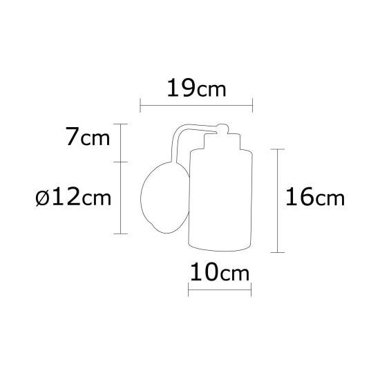 Wall Lamp Balcova - N-340 Silver Opviq Wall Lamp Balcova - N-340 Silver