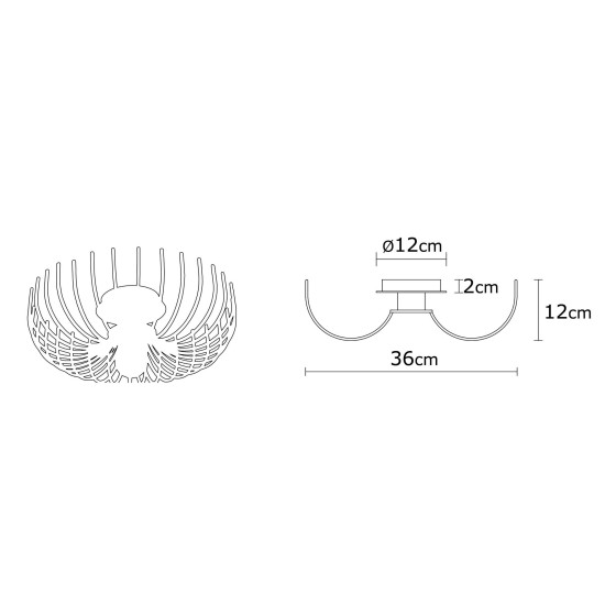 Opviq Chandelier Aspendos - N-641 Black