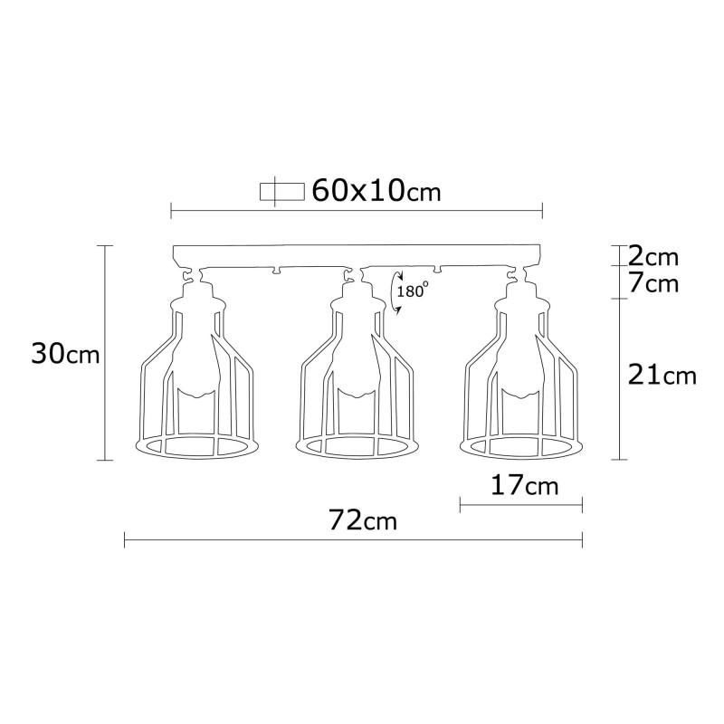 Chandelier Alacati - N-1097 Black
Gold