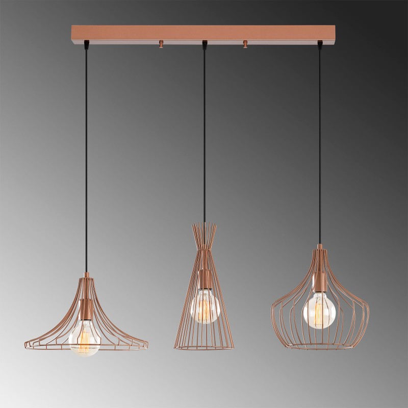 Opviq Chandelier Mezopotamya - N-1285 Copper