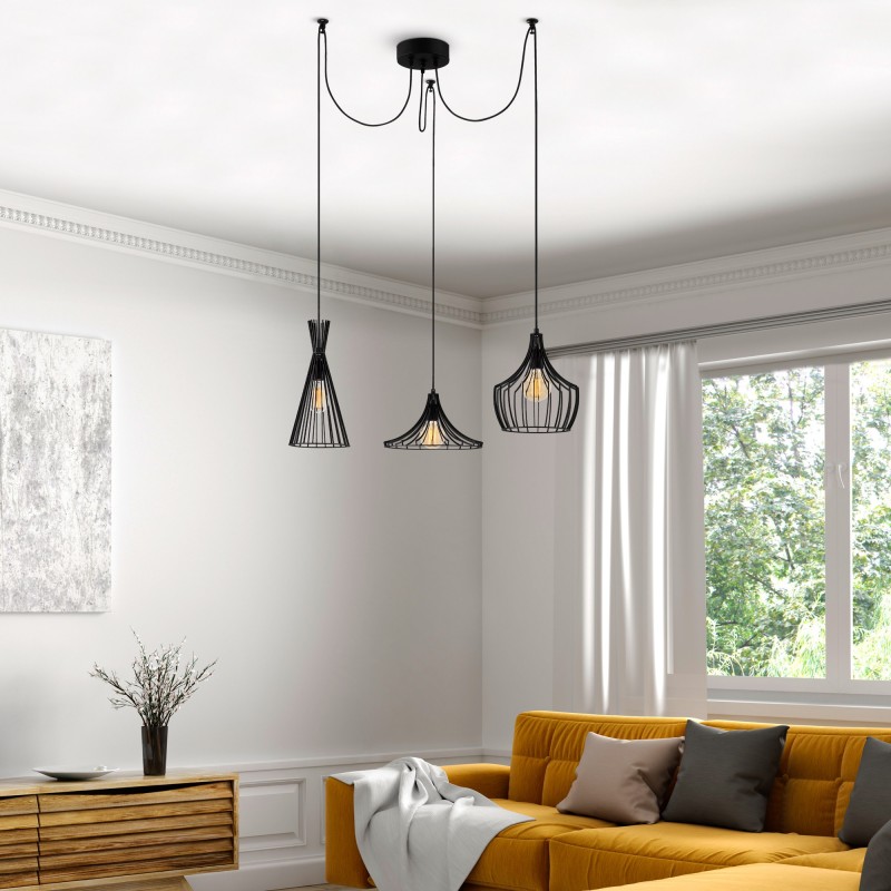Opviq Chandelier Mezopotamya - N-1291 Black