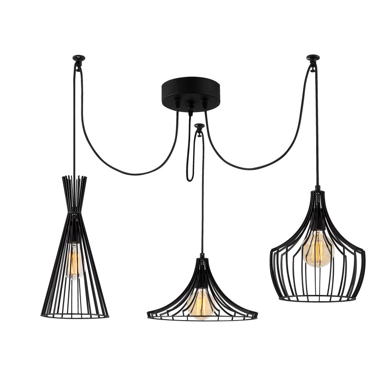 Opviq Chandelier Mezopotamya - N-1291 Black