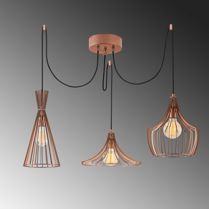 Opviq Chandelier Mezopotamya - N-1292 Copper
