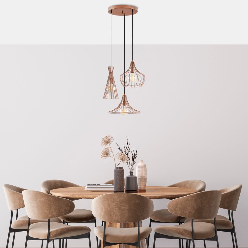 Opviq Chandelier Mezopotamya - N-1298 Copper
