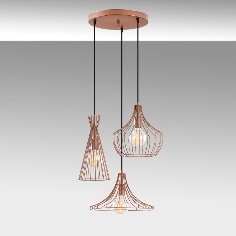 Opviq Chandelier Mezopotamya - N-1298 Copper