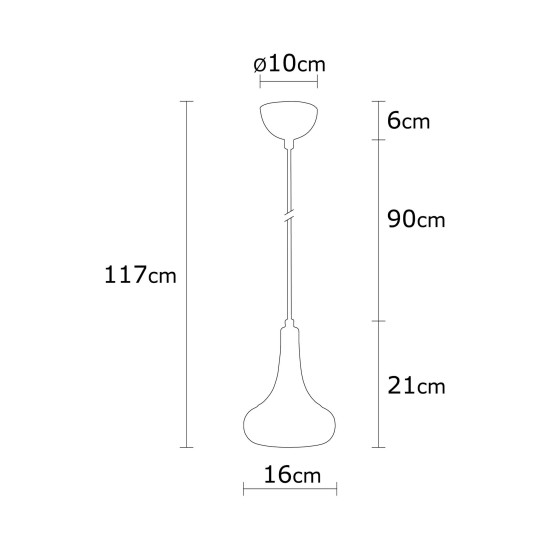 Chandelier Berceste - N-1366 Black