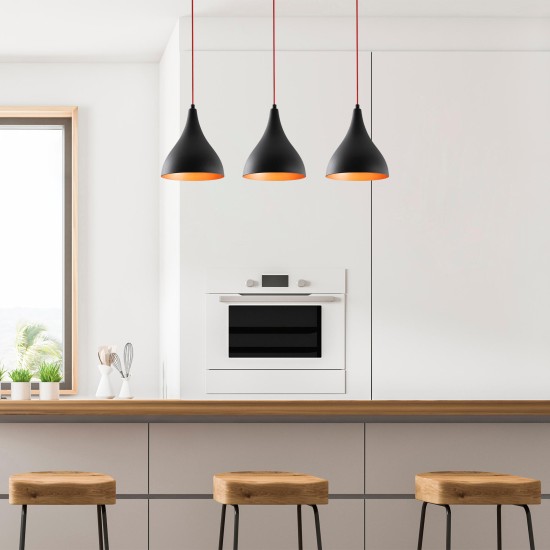 Chandelier Berceste - N-1388 BlackRed Chandelier Berceste - N-1388 BlackRed