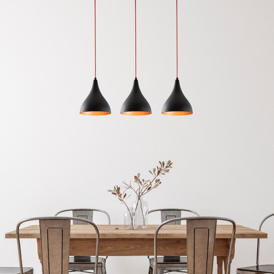 Chandelier Berceste - N-1388 BlackRed Chandelier Berceste - N-1388 BlackRed