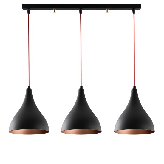 Chandelier Berceste - N-1388 BlackRed Chandelier Berceste - N-1388 BlackRed