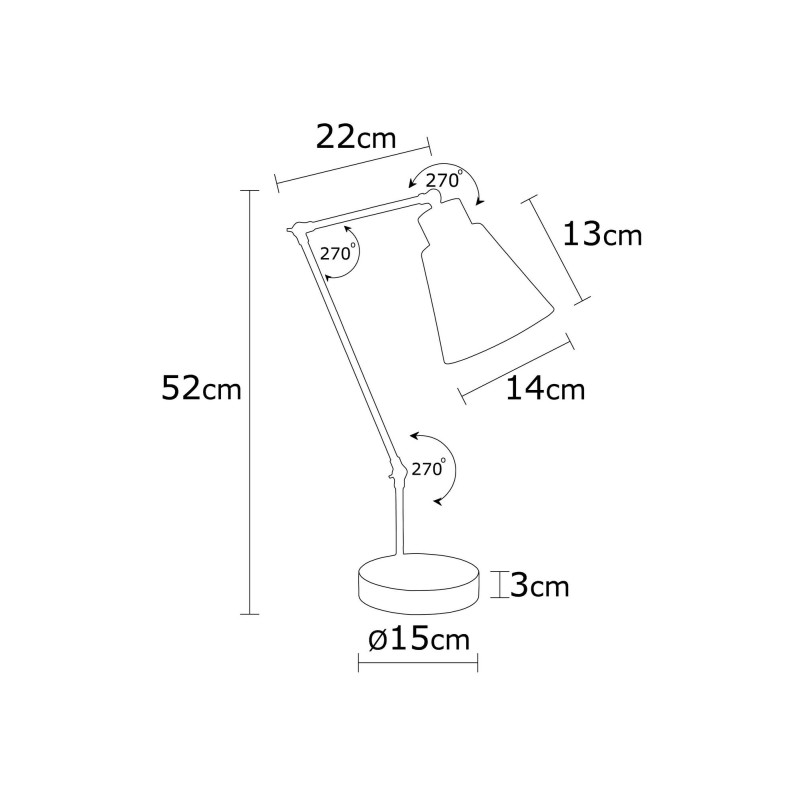 Table Lamp Manavgat - N-598 White