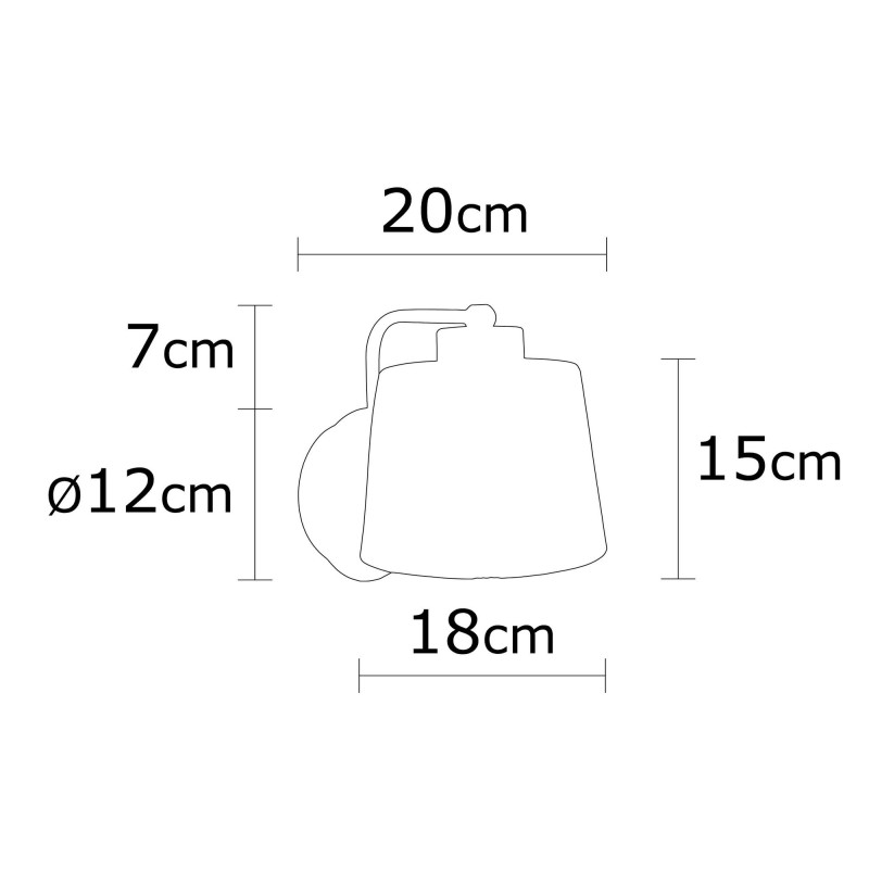 Wall Lamp Kemer - N-271 Black