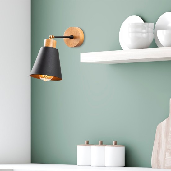 Wall Lamp Manavgat - N-610 Black
Oak Opviq Wall Lamp Manavgat - N-610 Black
Oak