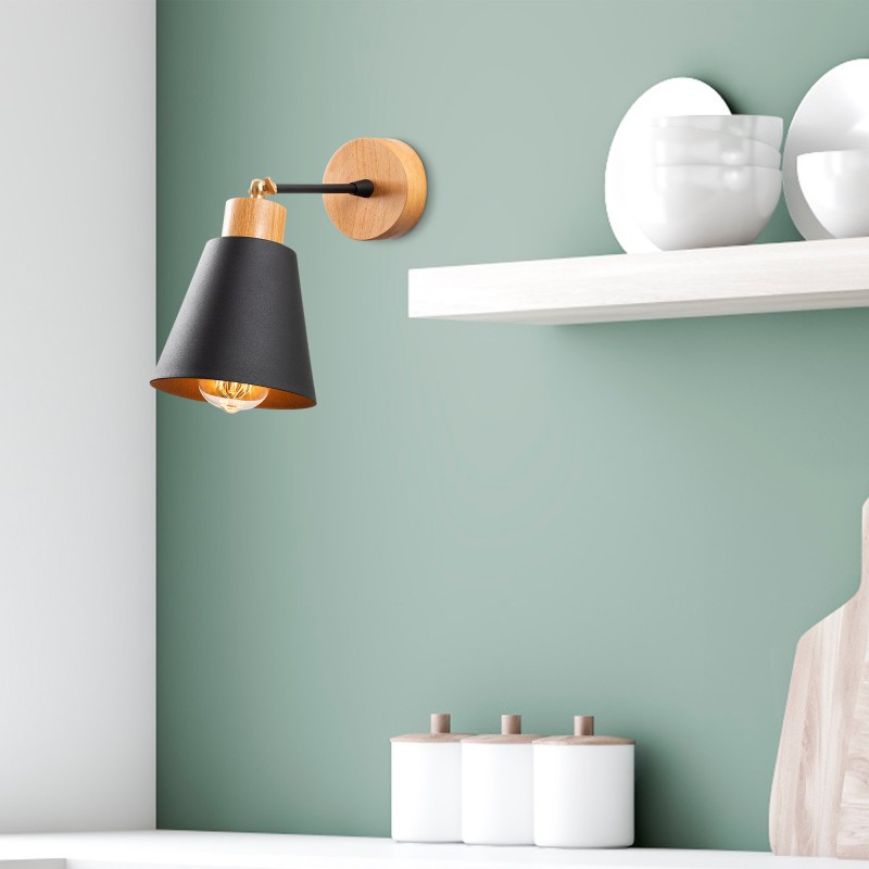 Opviq Wall Lamp Manavgat - N-610 Black
Oak