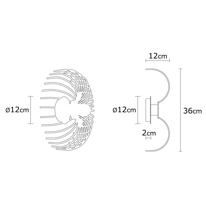 Wall Lamp Aspendos - N-645 Black