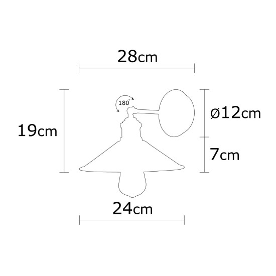 Opviq Wall Lamp Berceste - N-663 Black