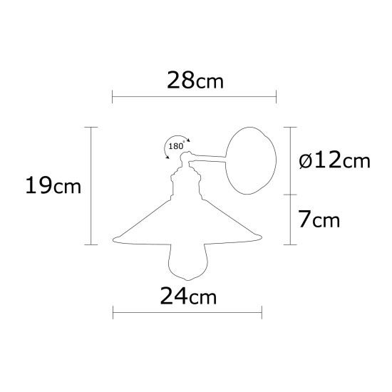 Opviq Wall Lamp Berceste - N-664 Vintage