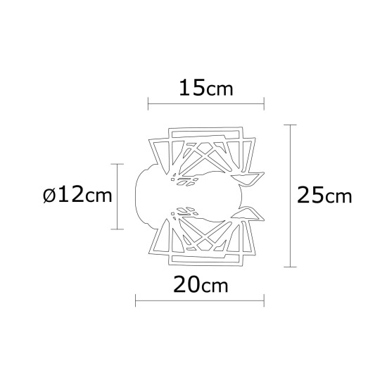 Wall Lamp Nemrut - N-953 Black Opviq Wall Lamp Nemrut - N-953 Black