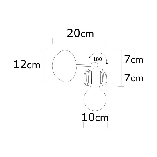 Wall Lamp Demre - N-1206 Black