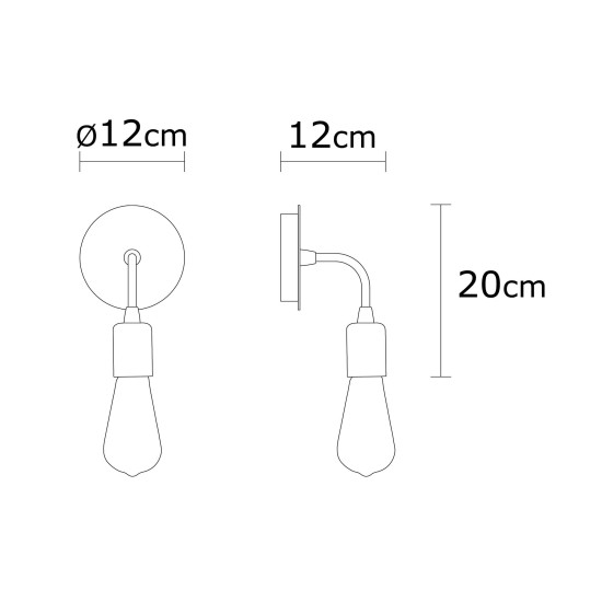 Wall Lamp Harput - N-1324 Copper