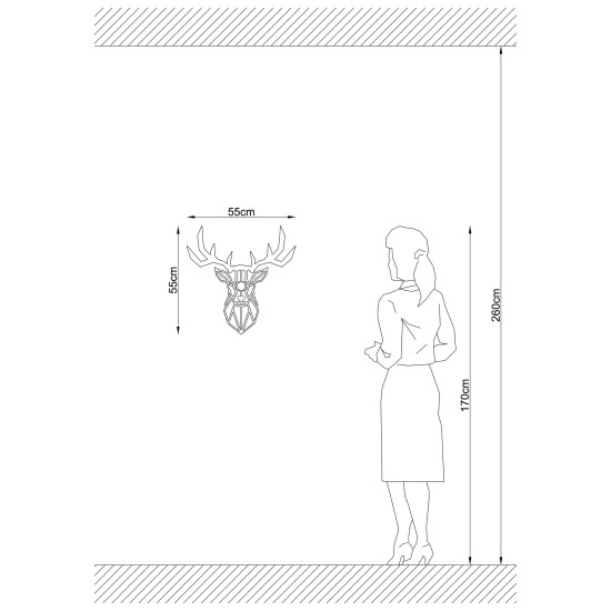 Opviq Wall Lamp W-051 Black