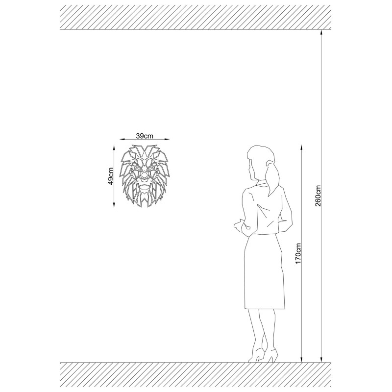 Opviq Wall Lamp W-056 Black