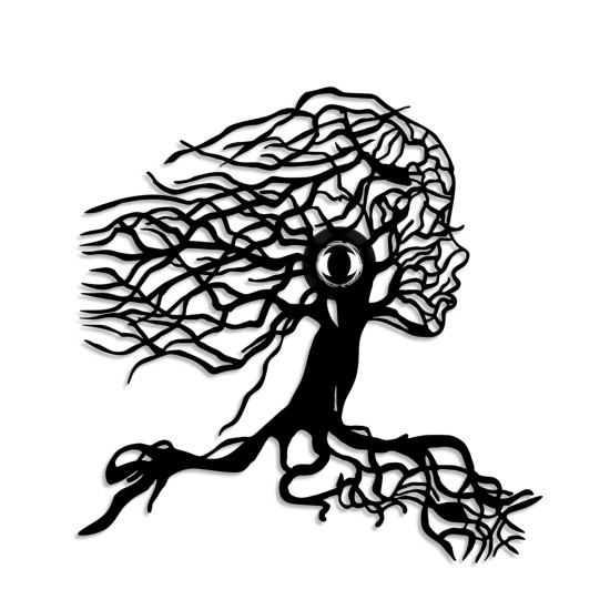 Wall Lamp Tree Woman Black Wall Lamp Tree Woman Black