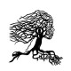 Wall Lamp Tree Woman Black Wall Lamp Tree Woman Black