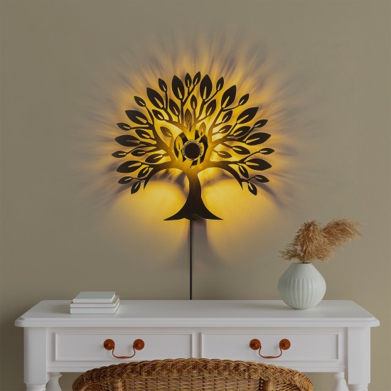 Wall Lamp Heart Tree V2 Black Opviq Wall Lamp Heart Tree V2 Black