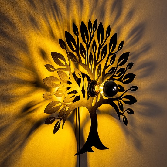 Wall Lamp Heart Tree V2 Black Opviq Wall Lamp Heart Tree V2 Black