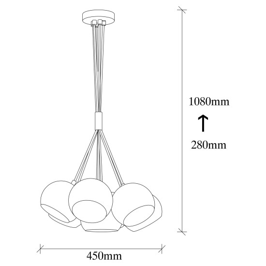 Chandelier Sivani - MR-630 Black
Gold Chandelier Sivani - MR-630 Black
Gold