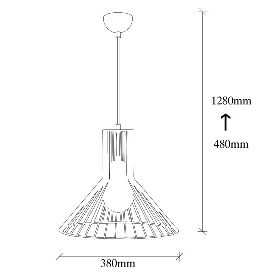 Chandelier Fellini - MR - 757 Black Chandelier Fellini - MR - 757 Black