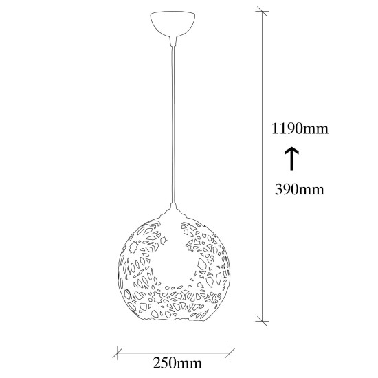 Chandelier Fellini - MR - 785 Black Opviq Chandelier Fellini - MR - 785 Black