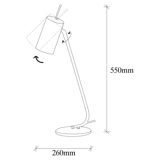 Opviq Table Lamp Sivani - MR-611 Black
Gold