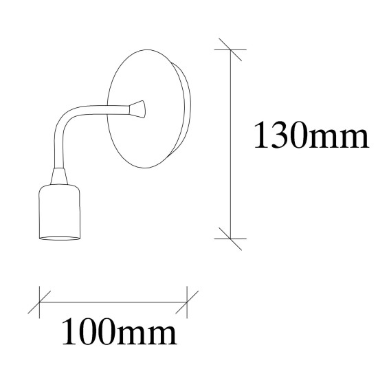 Opviq Wall Lamp Dartini - MR - 735 Black