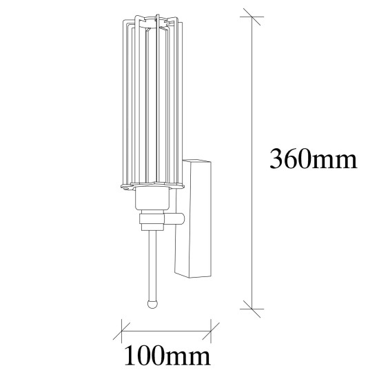 Wall Lamp Fellini - MR - 876 Black
Gold