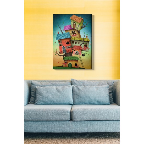 Wallxpert Decorative Canvas Painting Kanvas Tablo (50 x 70) - 181 Multicolor