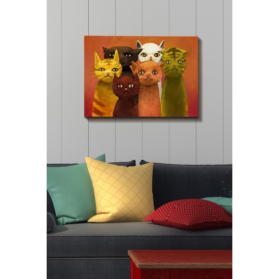 Wallxpert Decorative Canvas Painting Kanvas Tablo (50 x 70) - 188 Multicolor