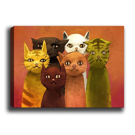 Wallxpert Decorative Canvas Painting Kanvas Tablo (50 x 70) - 188 Multicolor