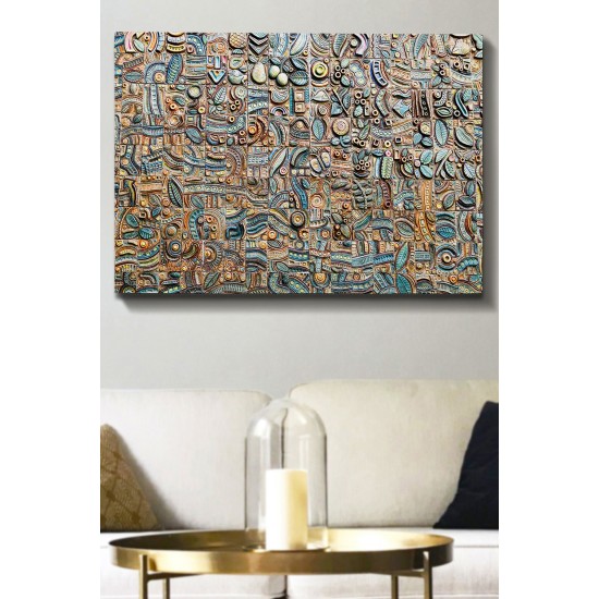 Decorative Canvas Painting Kanvas Tablo (70 x 100) - 146 Multicolor Decorative Canvas Painting Kanvas Tablo (70 x 100) - 146 Multicolor