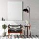 Opviq Floor Lamp Demet Sehbalı Ahşap Lambader Ceviz Retro 3 Başlıklı Walnut